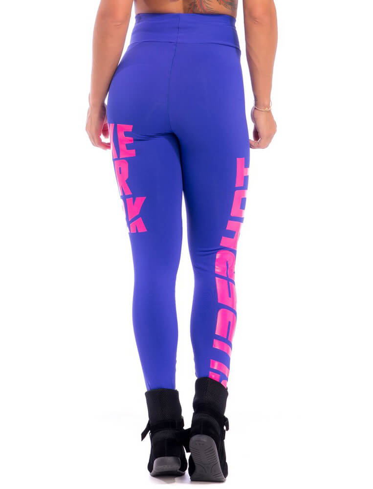 Make Your Mark Legging - Blue & Pink - SUPERHOT - FitZee