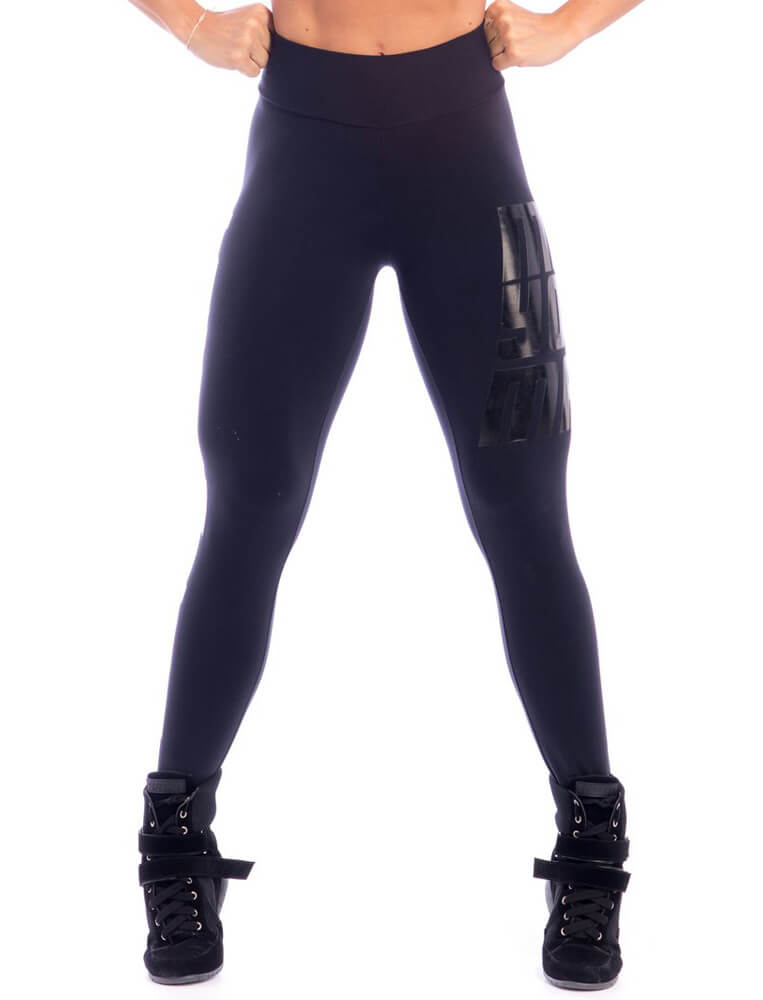 Make Your Mark Legging - Black on Black - SUPERHOT - FitZee