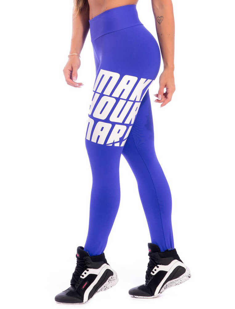 Make Your Mark Legging - Blue - SUPERHOT - FitZee